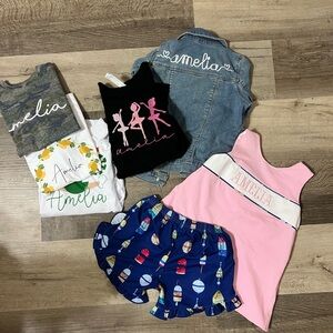 Amelia monogram shirts and outfit